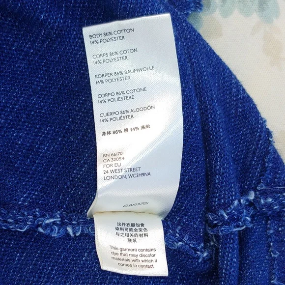 Free People Oversize Sleeveless Denim Color Knit Top by We The Free line XS - Picture 12 of 13